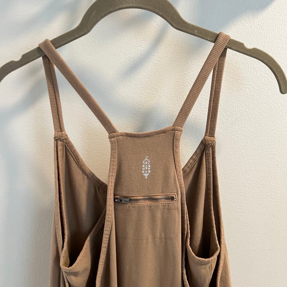 NWT FP Movement Free People Mocha Latte Hot Shot Mini Dress Romper Size XS - Picture 5 of 9